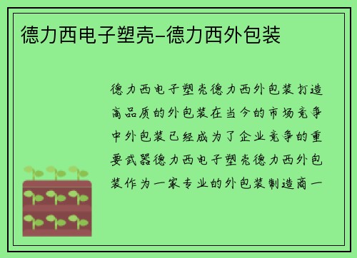 德力西电子塑壳-德力西外包装